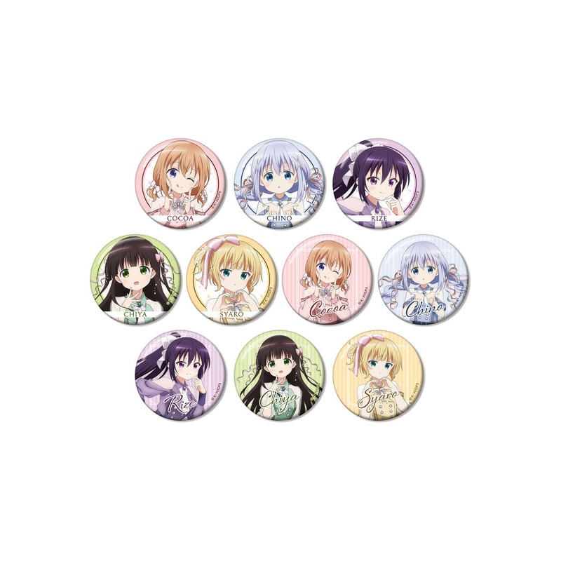 Gochumon wa Usagi Desu ka? Bloom armabianca Original Illustration Idol Uniform Ver. Trading Can Badge