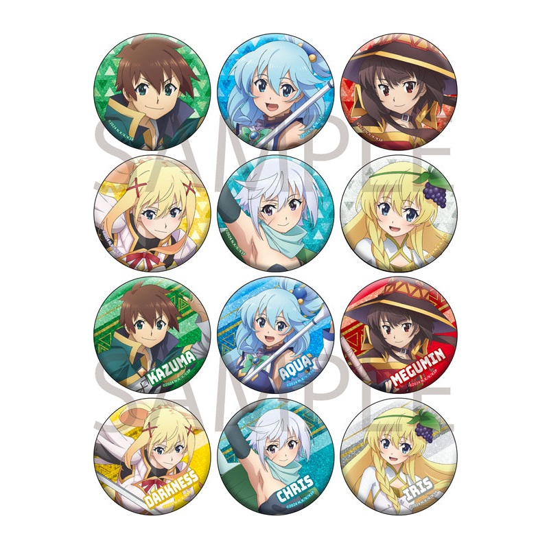 Kono Subarashii Sekai ni Shukufuku wo! 3 KADOKAWA Trading Kirakira Can Badge