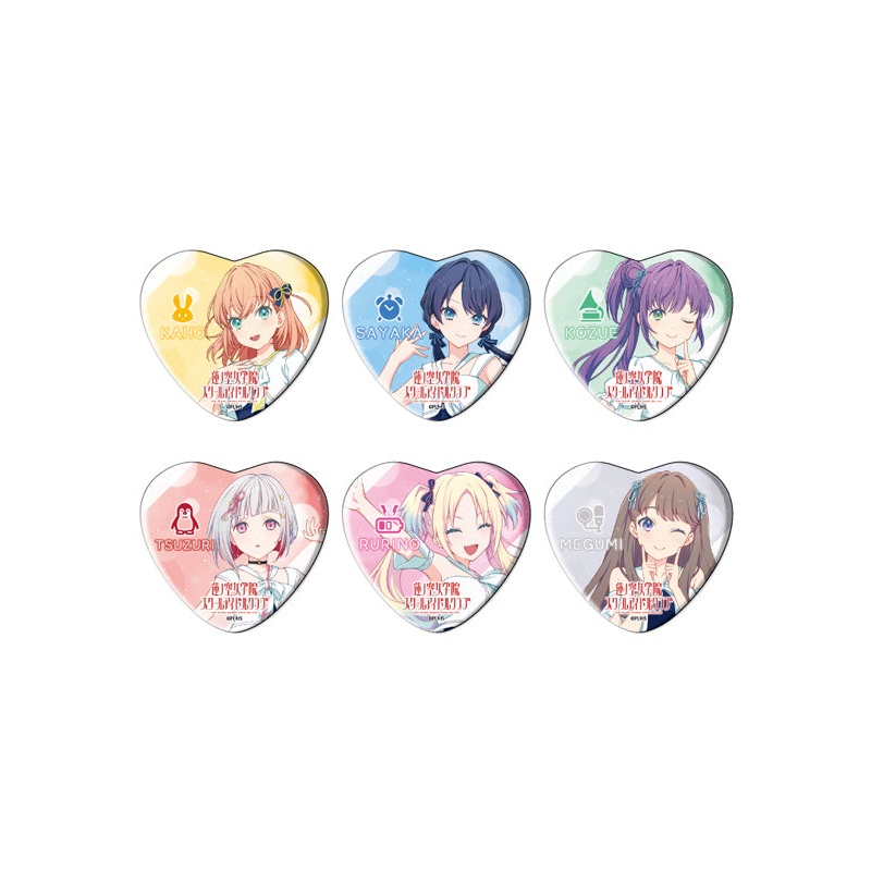 Love Live! Hasu no Sora Jogakuin School Idol Club A3 Heart Can Badge 01 Official Illustration