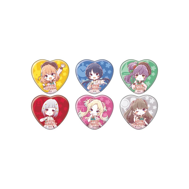 Love Live! Hasu no Sora Jogakuin School Idol Club A3 Heart Can Badge 02 Graff Art Illustration (1 random)