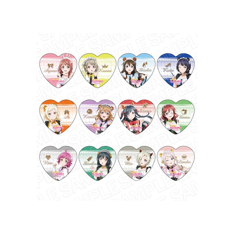 Love Live! Nijigasaki Academy School Idol Club Contents Seed Heart Can Badge Animal Maid Ver.