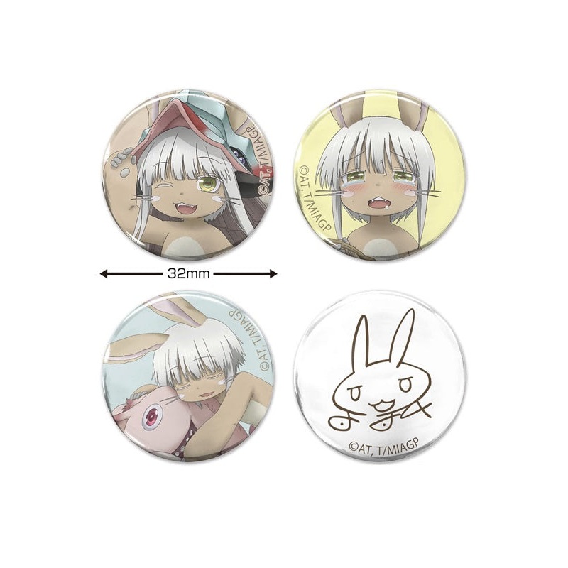 Made in Abyss: The Golden City of the Scorching Sun Cospa Original Illustration Nanachi Can Badge 4 Set