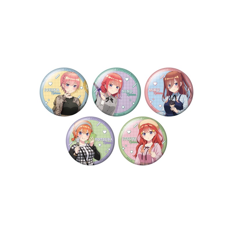 The Quintessential Quintuplets Specials Caravan Trading Original Illustration Can Badge