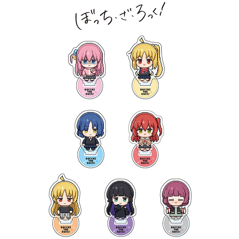 Bocchi the Rock! Curtain Tamashii Mini Acrylic Stand Pixel Art