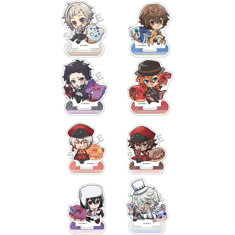 Bungo Stray Dogs Crux Acrylic Stand Chara Peko Donut (1-8 Selection)