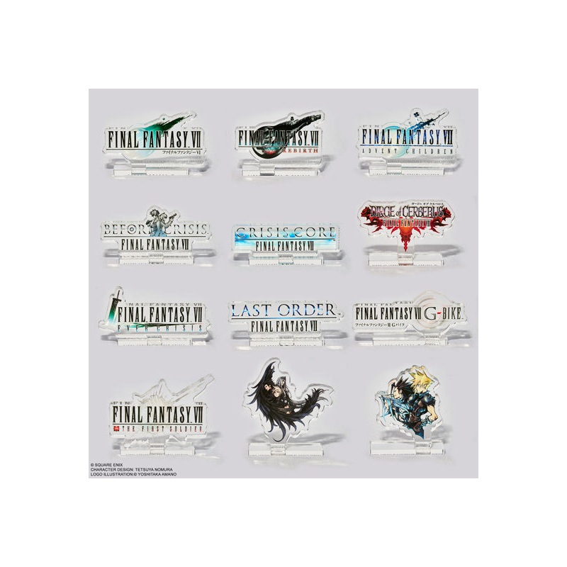 Final Fantasy VII Square Enix Series Logo Acrylic Stand Collection (1 Random)