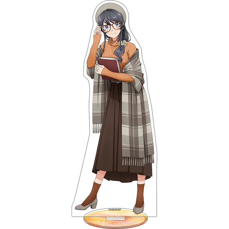 Rascal Doesn't Dream of a School Bag Girl Movic Acrylic Stand Sakurajima Mai Odekake Autumn