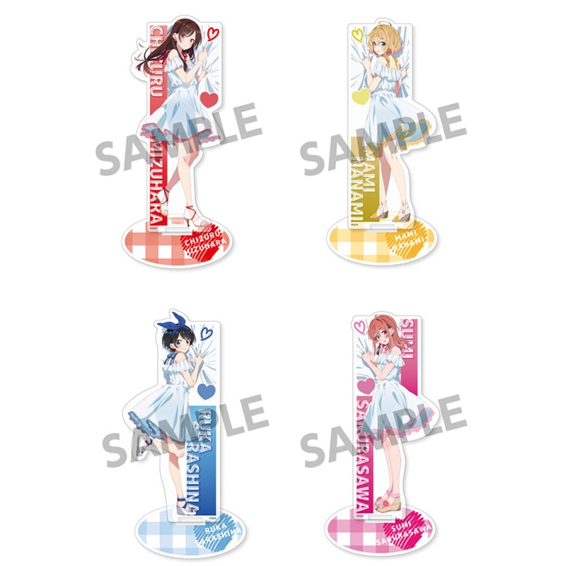 Rent-A-Girlfriend Hobby Stock Original Illustration Acrylic Figure (1-4 Selection)