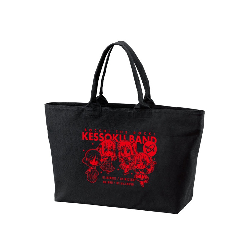 Bocchi the Rock! armabianca Kessoku Band Chibi Chara Red Dress Ver. Big Zip Tote Bag