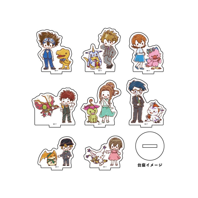 Digimon Adventure A3 Acrylic Petit Stand 02 25th Anniversary Ver. (Graff Art Illustration)