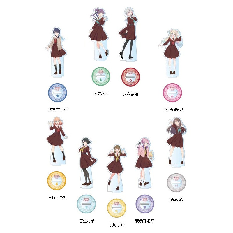 Love Live! Hasu no Sora Jogakuin School Idol Club Contents Seed Acrylic Figure 104th Winter School Uniform Ver.