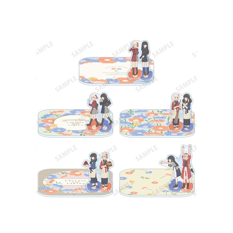 Lycoris Recoil armabianca Nishikigi Chisato & Inoue Takina Botania Coaster with Acrylic Stand