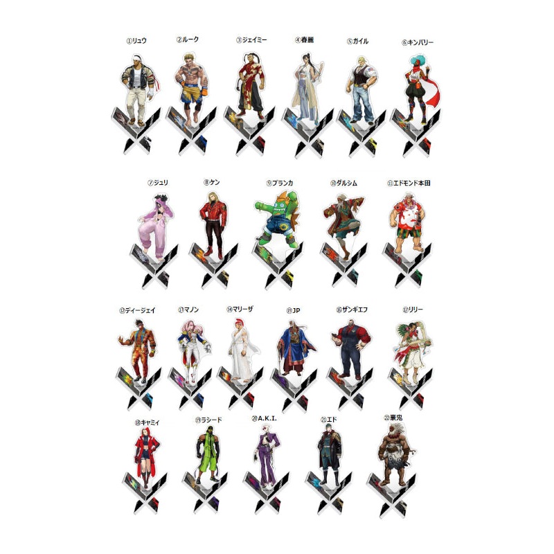 Street Fighter 6 Capcom Batten Acrylic Stand Outfit 3