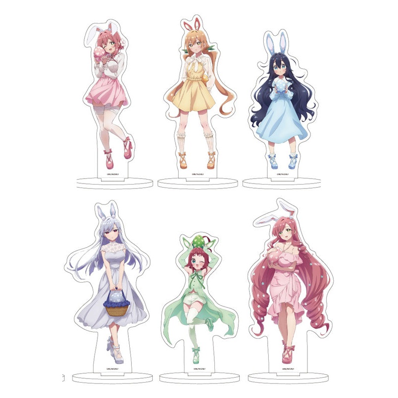 The 100 Girlfriends Who Really, Really, Really, Really, Really Love You A3 Acrylic Stand (Original Illustration)