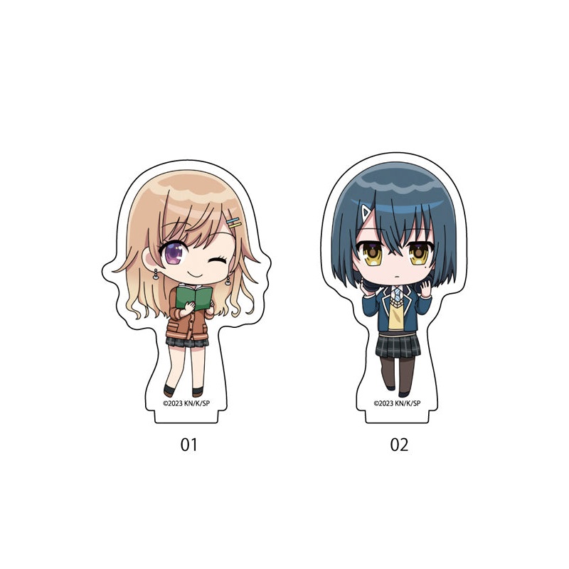 The Many Sides of Voice Actor Radio A3 Acrylic Petit Stand (Mini Character Illustration)