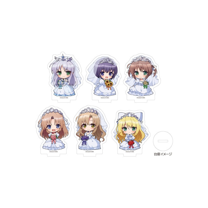 Yoake Mae yori Ruriiro na A3 Acrylic Petit Stand 01 Wedding Dress Ver. (Mini Character Illustration)