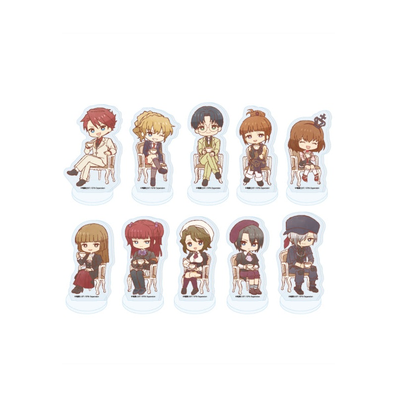 Umineko When They Cry A3 Acrylic Petit Stand 14 Tea Party Ver. (Retro Art Illustration)