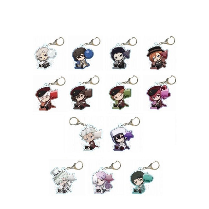 Bungo Stray Dogs Bell House GyuGyutto Acrylic Key Chain Candy Ver.(1-13 selection)