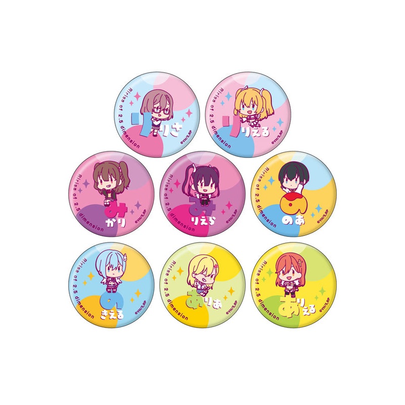 2.5 Dimensional Seduction XEBEC Onamae Pitanko Can Badge Collection
