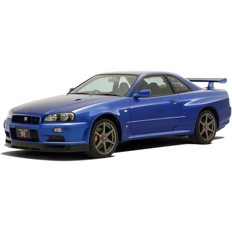 Aoshima Nissan R34 Skyline GT-R (Bayside Blue)