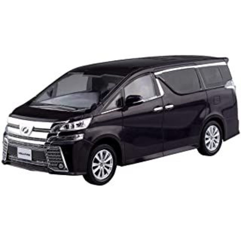 Aoshima Toyota Vellfire (Burning Black Crystal Shain Glass Flake