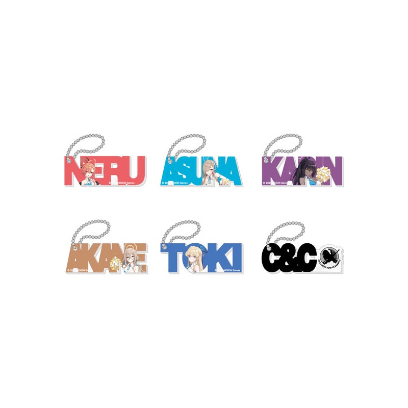 Blue Archive Caravan Trading Original Illustration Acrylic Block Key Chain 3.5th Anniversary POP UP STORE