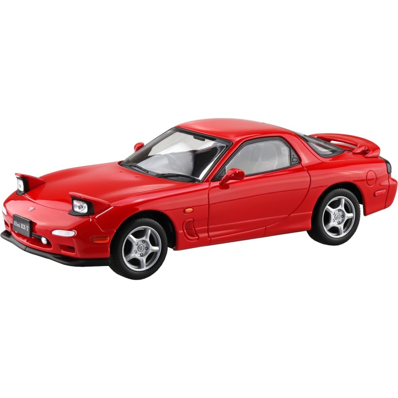 Aoshima 065518 1/32 Bunka Kyozai Raku Plastic Snap Kit No.04-VR Amfini FD3S RX-7 Vintage Red Color