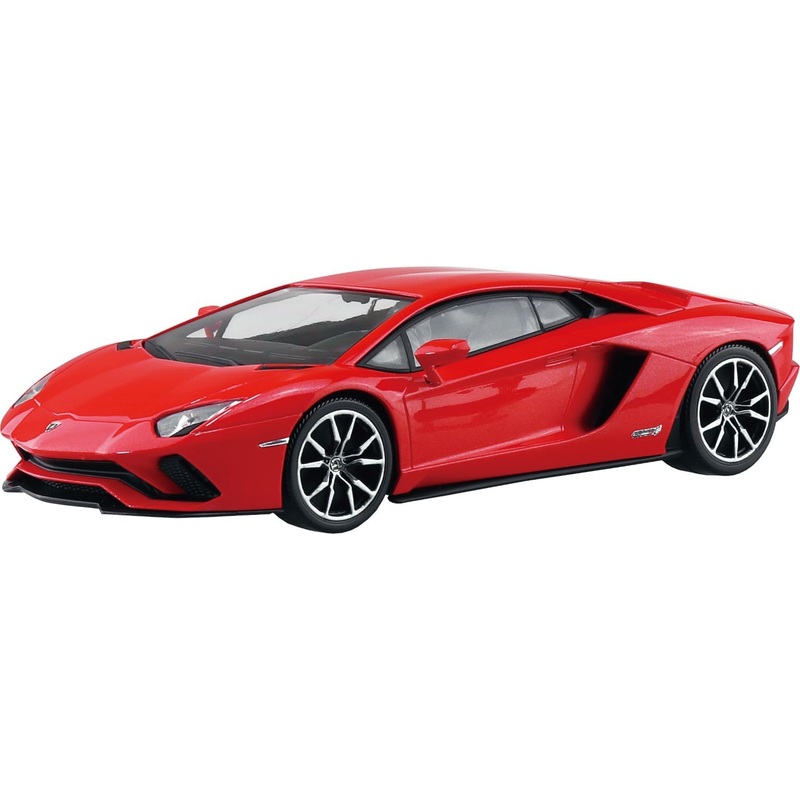 Aoshima 068168 1/32 Raku Plastic Snap Kit No.07-PR Lamborghini Aventador S Pearl Red