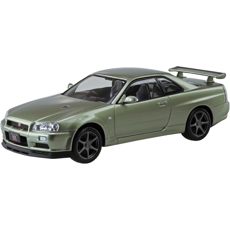 Aoshima 1/32 RakuPla Snap Kit No.12-MJ Nissan R34 Skyline GT-R Nur (Millennium Jade)