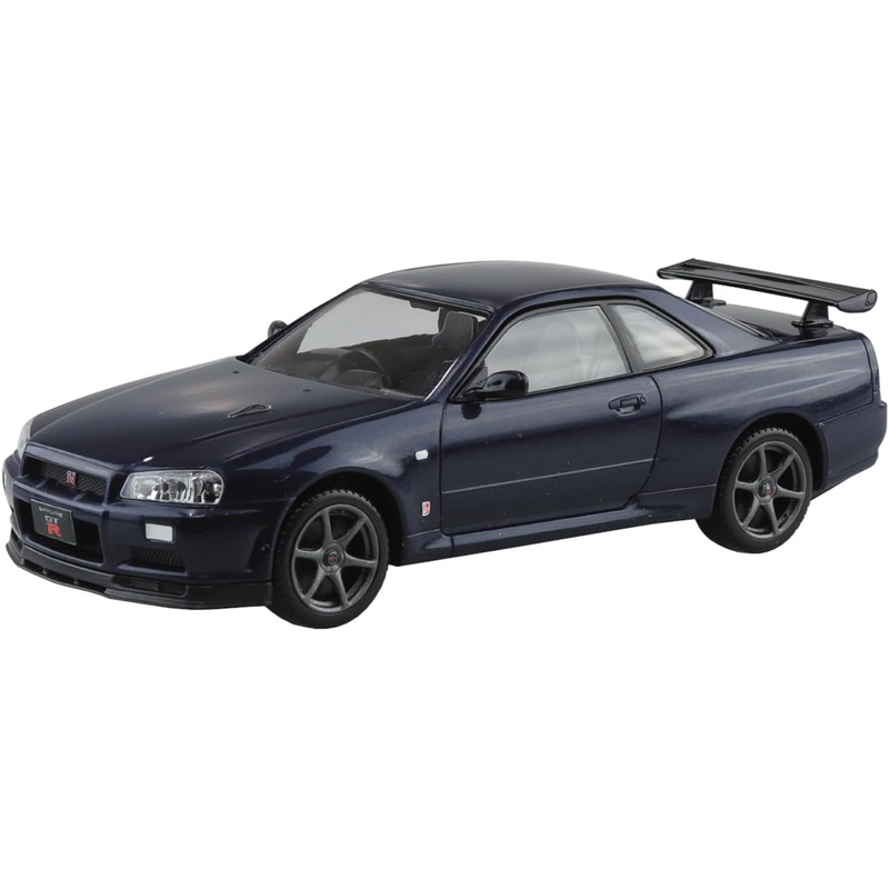 Aoshima 1/32 RakuPla Snap Kit No.12-MP Nissan R34 Skyline GT-R Midnight Purple