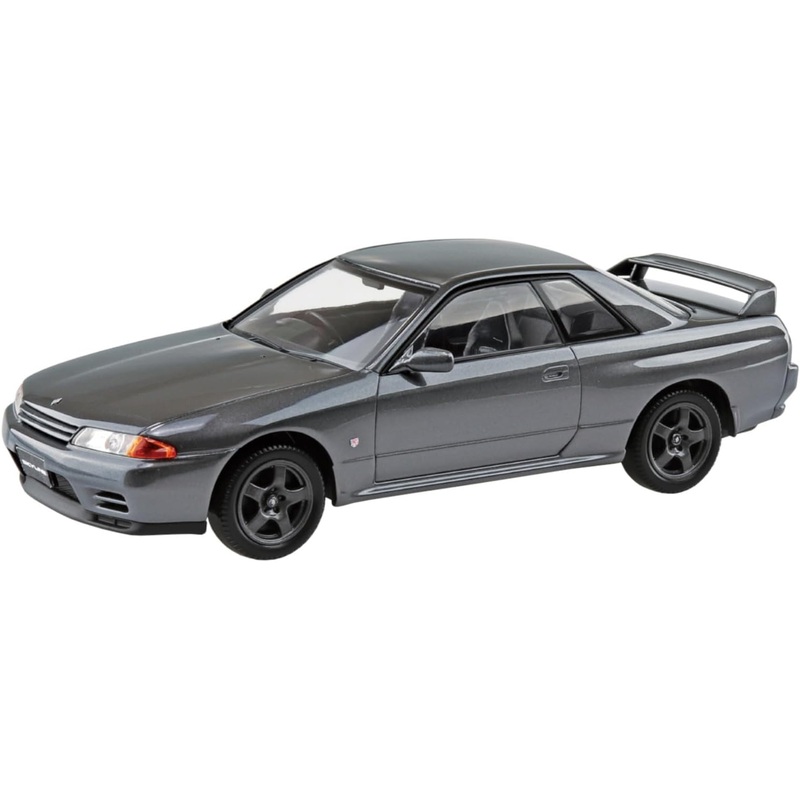 Aoshima 1/32 RakuPla Snap Kit No.14-GG Nissan R32 Skyline GT-R Gun Gray Metallic