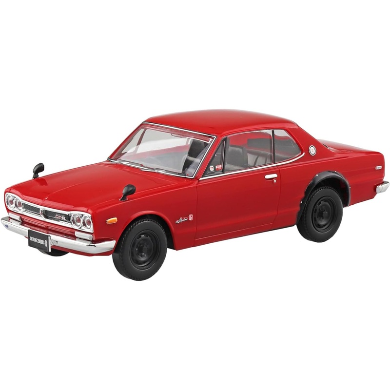 Aoshima 1/32 RakuPla Snap Kit No.16-RD Nissan C10 Skyline 2000GT-R (Red)