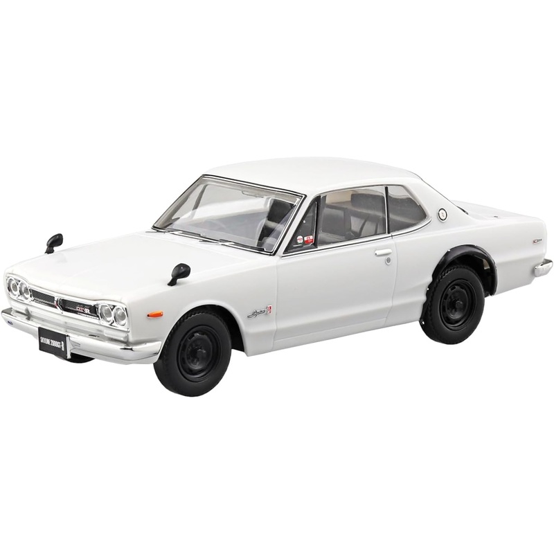 Aoshima 1/32 RakuPla Snap Kit No.16-WH Nissan C10 Skyline 2000GT-R (White)