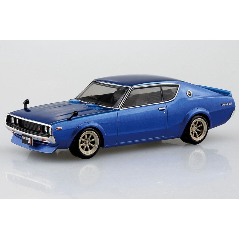 Aoshima 18-SP4 The Snap Kit 1/32 Nissan C110 Skyline GT-R Custom (Metallic Blue)