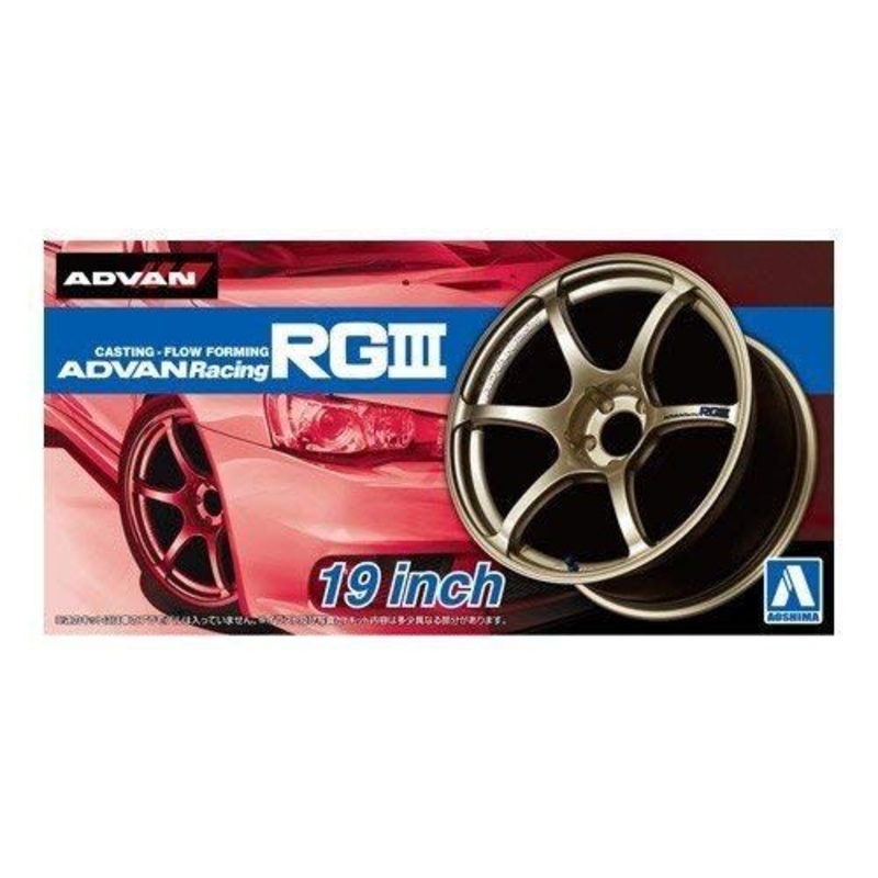 Aoshima Advan Racing RGIII 19inch - 1/24 scale wheels