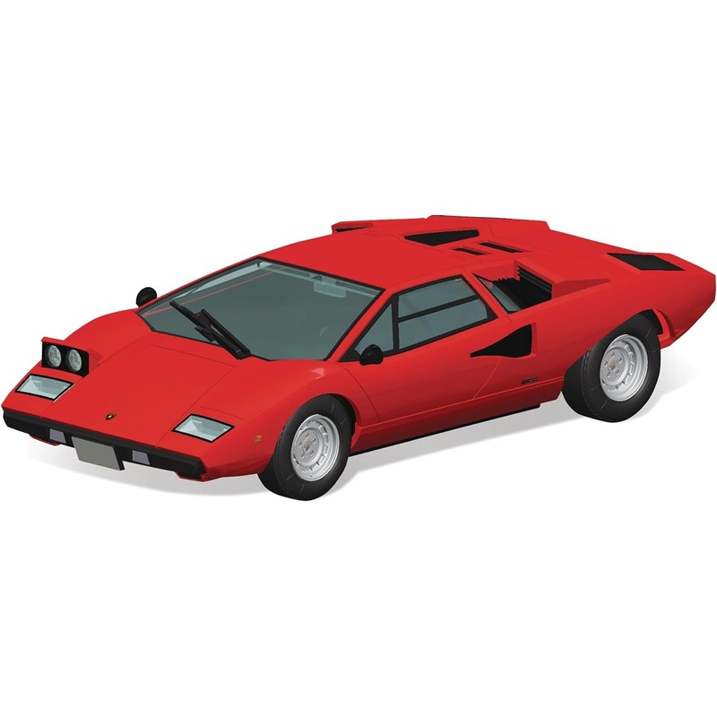 Aoshima Bunka Kyozai 20-A 1/32 The Snap Kit Series Lamborghini Countach LP400 Red
