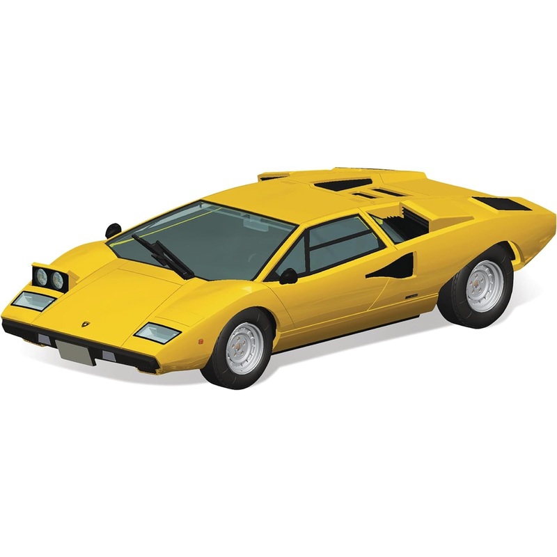 Aoshima Bunka Kyozai 20-B 1/32 The Snap Kit Series Lamborghini Countach LP400 Yellow