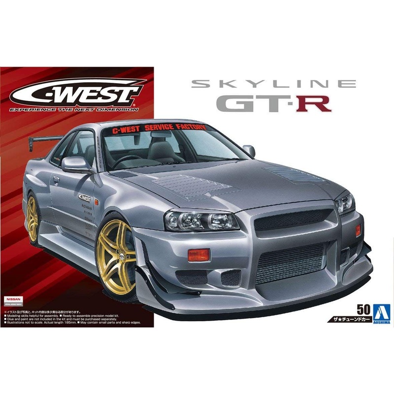 Aoshima C-West BNR34 Skyline GT-R 02 (Nissan)
