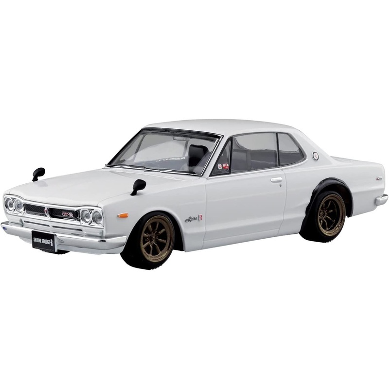 Aoshima Nissan Skyline 2000GT-R Custom Wheel (White)