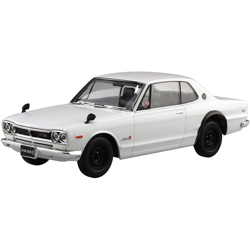 Aoshima Nissan Skyline 2000GT-R (White) Damage Box