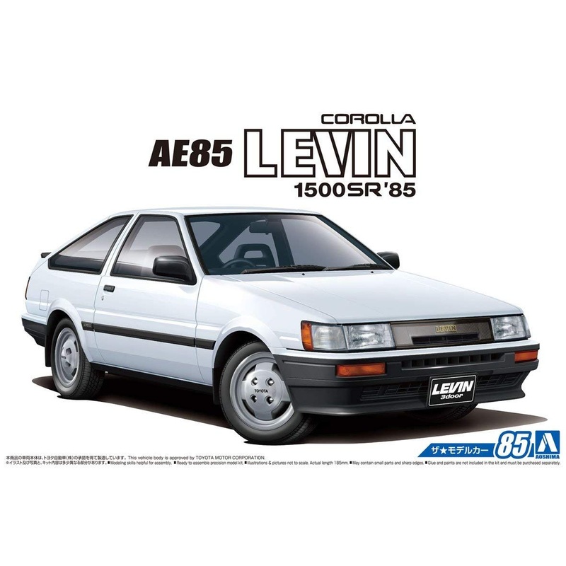 Aoshima Toyota AE85 Corolla Levin 1500SR 84