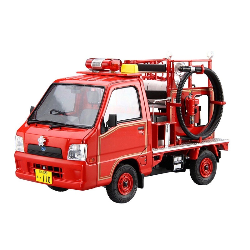 Aoshima Subaru TT2 Sambar Fire Engine `08 Subaru Oizumi Factory Package