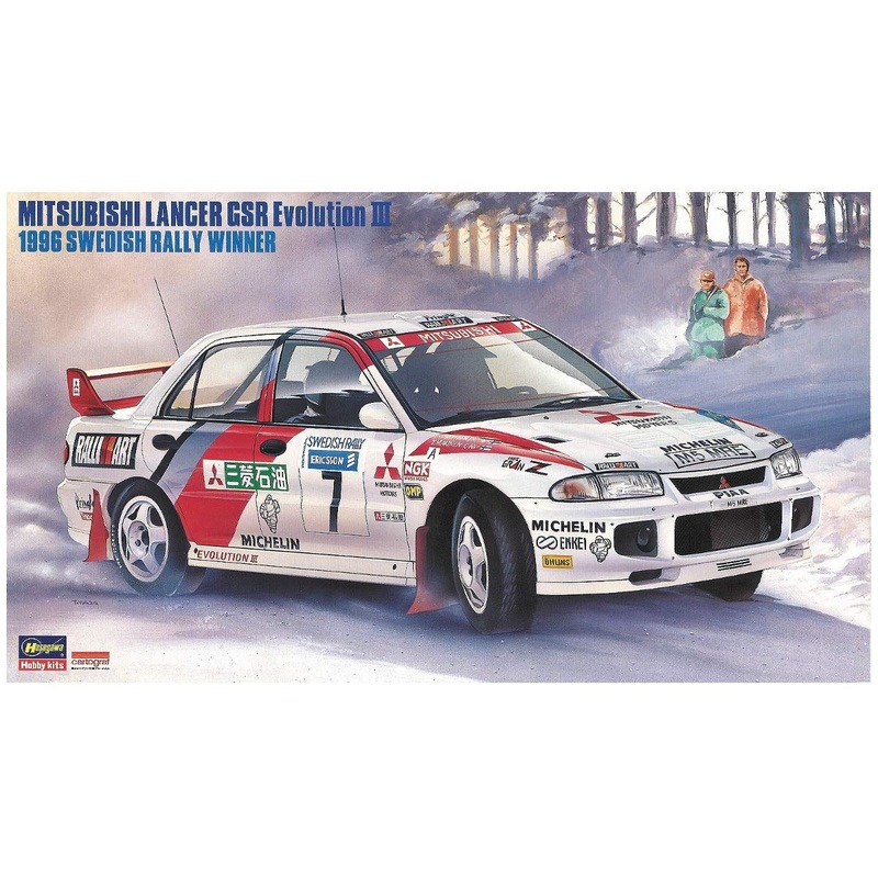 Hasegawa Mitsubishi Lancer EvolutionIII `1996 Swedish Rally Winner`
