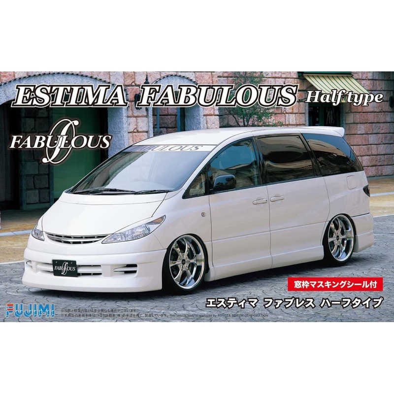 Fujimi Toyota Estima Fabulous Half Type w/Window Frame Masking