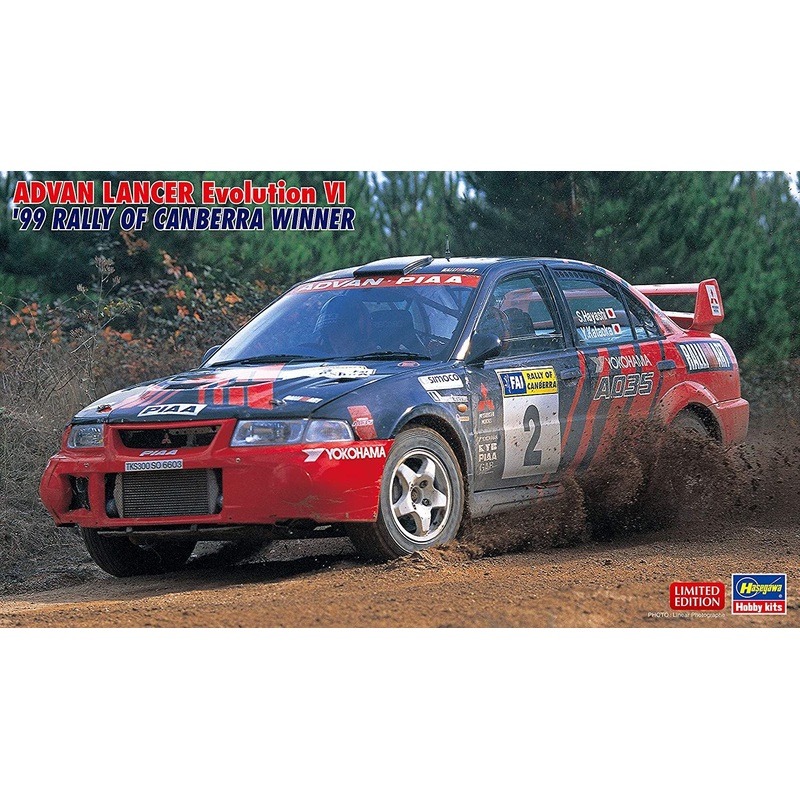 Hasegawa ADVAN Mitsubishi Lancer Evolution VI `99 Rally of Canberra Winne