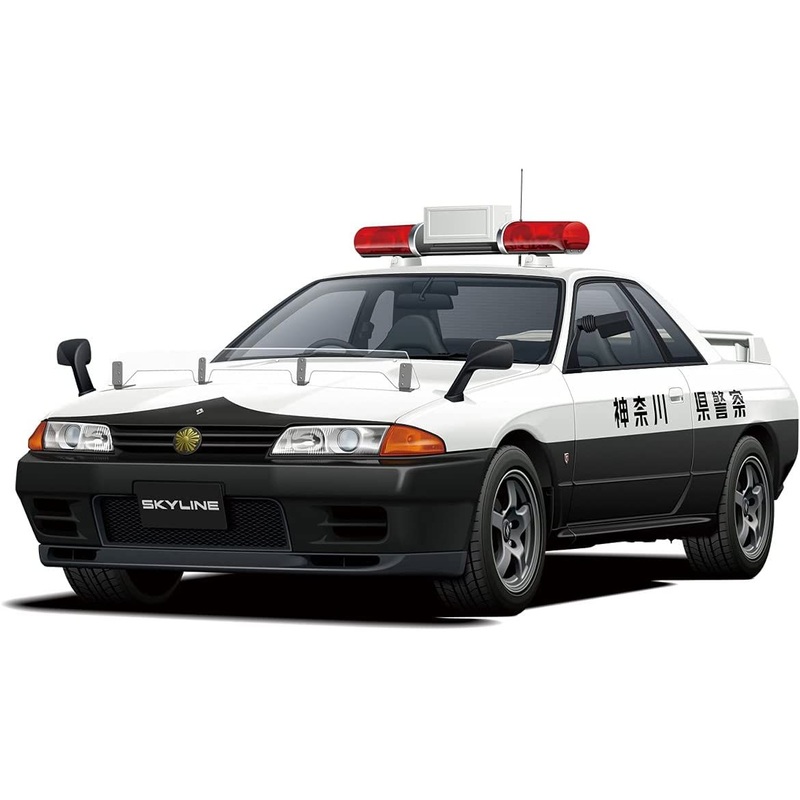 Aoshima Nissan BNR32 Skyline GT-R Police Car `91