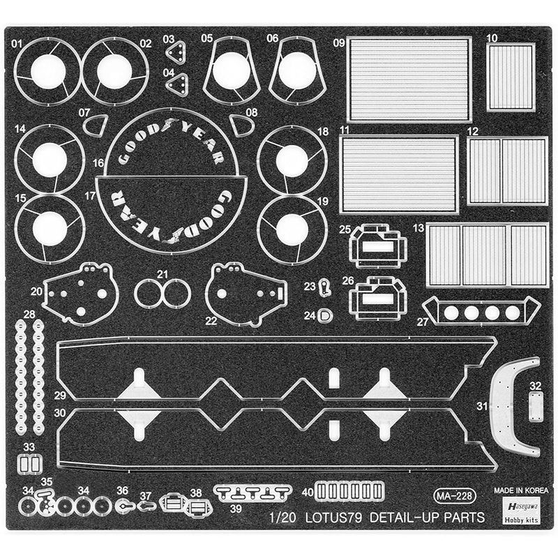 Hasegawa Photo-Etched Parts for Lotus79