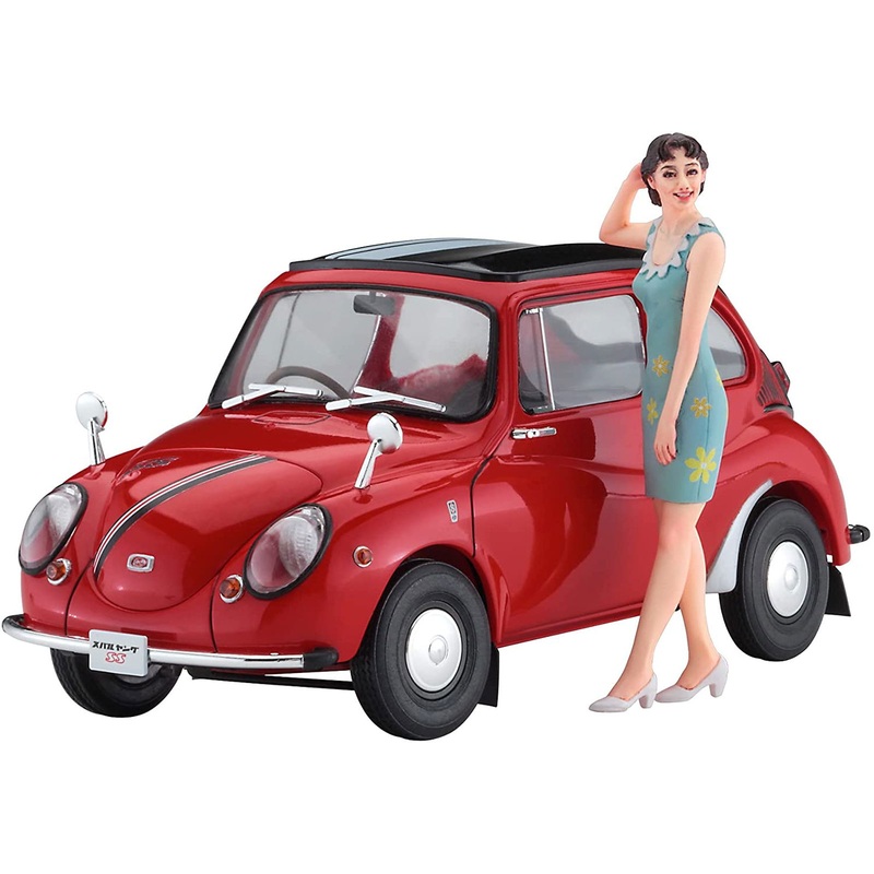 Hasegawa Subaru 360 Young SS w/60`s Girls Figure