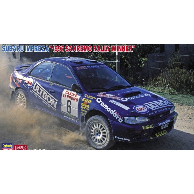 Hasegawa Subaru Impreza `1995 Sanremo Rally Winner`