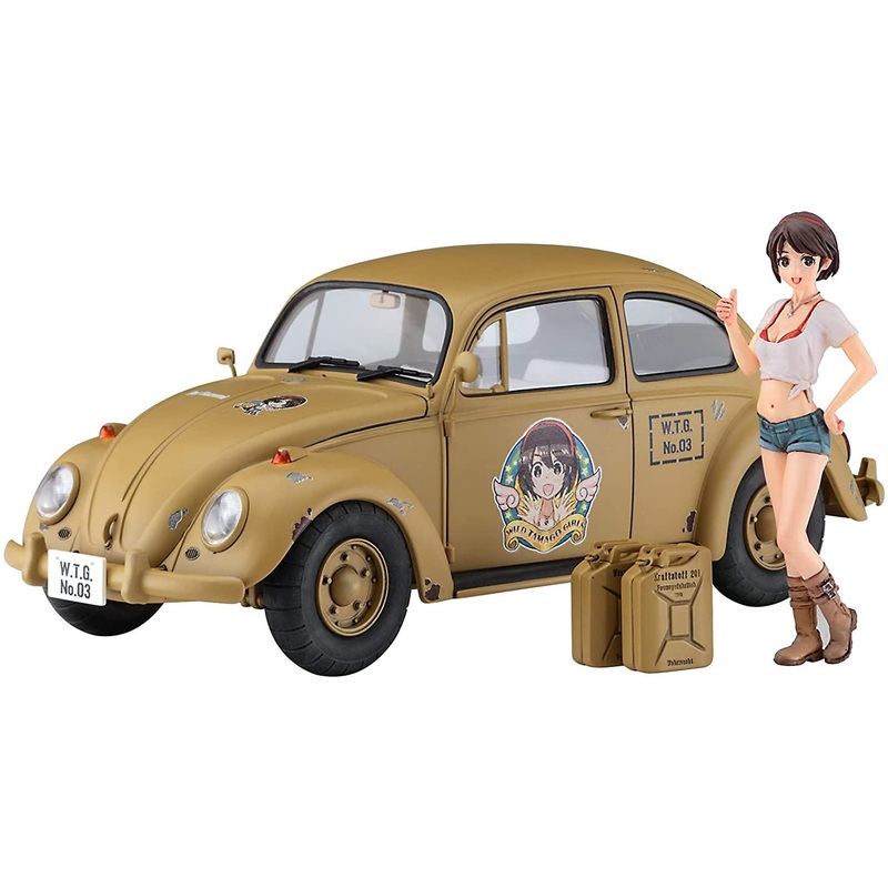Hasegawa Wild Egg Girls No.03 VW Beetle `Rei Hazumi` w/Figure